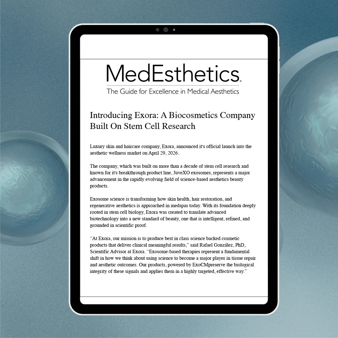 Introducing Exora: A Biocosmetics Company Built On Stem Cell Research